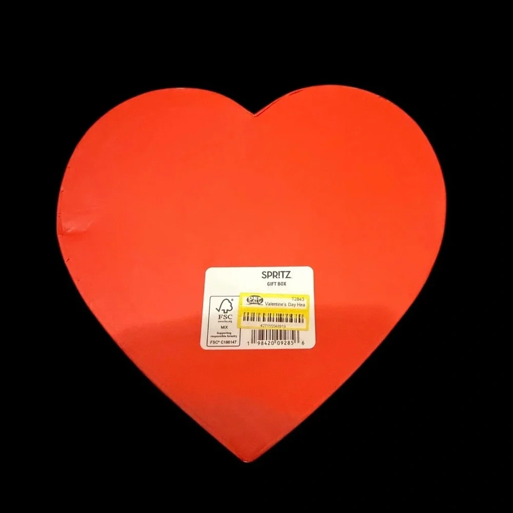 Heart-Shaped Red Gift Box